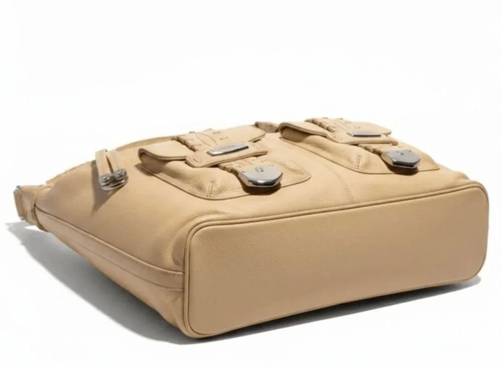 MICHAEL KORS Beige Leather Hobo Bag